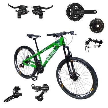 Imagem de Bicicleta 26 VikingX T25 24v Cubo K7 SHIMANO Pneu 26 Cravudo-Unissex