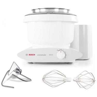 Imagem de Batedeira Elétrica de Bancada 6.5L 4 Velocidades em Aço Inoxidável, 110V 800W, Bosch, Branca