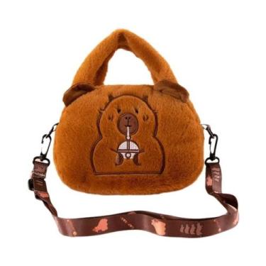 Imagem de Mochila De Pelúcia Kapibara De Grande Capacidade, Bolsa De Mão Convers