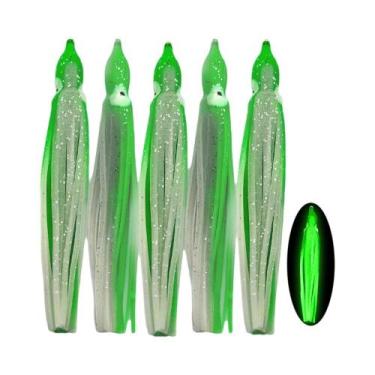 Imagem de 60-200mm Soft Octopus Isca Hoochies Saia de Lula Isca de Corrico PVC L