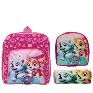 Imagem de Kit Mochila Infantil Escolar Creche Feminina Patrulha Canina - TOYS 2U