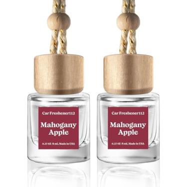 Imagem de Difusor de ar para carro, pacote com 2, para pendurar, aromatizador de ar de carro de maçã mogno para mulheres 45 dias ou mais, fragrância de longa duração feita nos EUA