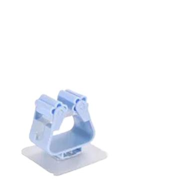 Imagem de Kit Suporte Gancho Para Pendurar Vassoura Rodo Utensílios Organizador Sem furar Parede(Azul,5çs)