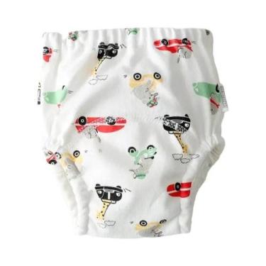Imagem de Fralda De Algodão Reutilizável Para Bebês Com Estampa De Desenho, Calç