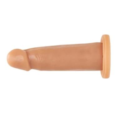 Imagem de Prótese Realística Maciça 13 X 3,5Cm Brinquedo Intimo Dildo Compacto Consolo Discreto MAN01 (PRETO)