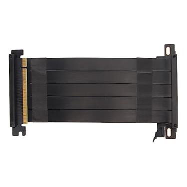 Imagem de Akozon Cabo Riser PCIE 4.0 X16 Extensão GPU de 180 Graus para RTX 4090 e RX 7900 XT - Extensor de Placa Gráfica Dupla Face Flexível de Alta Velocidade (40cm)