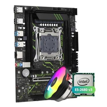 Imagem de QUASAR Kit Upgrade Placa-Mãe X99 XD4 2.0 Chipset C612, Suporte 128GB, Compatível Win 11 e TPM 2.0 + Processador Xeon E5-2680v3 (Placa + Xeon + Cooler)