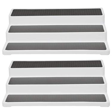 Imagem de Prateleira organizadora de rack de especiarias de 3 camadas Suporte de bancada de cozinha Suporte de armazenamento durável para especiarias Medicamentos Cosméticos Material PP