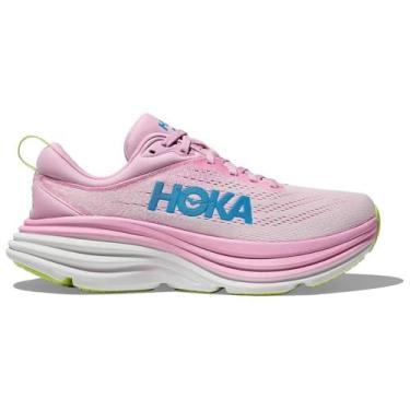 Imagem de HOKA ONE ONE Bondi 8 Tênis feminino, Crepúsculo rosa/parque aquático, 36