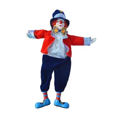 Imagem de Fiocias Boneco de Palhaço de Cerâmica - Brinquedo Exclusivo para Decoração de Casa, Artesanato, Mesa Ou Objeto de Trabalho - Lembrança Ou Lembrança - Modelo D