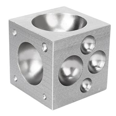 Imagem de KIMISS Bloco de Dapping Quadrado - Ferramenta Profissional de Formação de Metal para Fabricação de Joias, Ideal para Criar Formas e Designs Em Metais Macios e Argila (bigorna quadrada de 60 * 60mm)