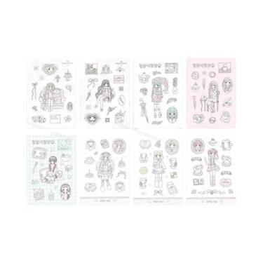 Imagem de Adesivos Coração Leitoso Para Meninas, Decoração DIY Para Diário E Cel