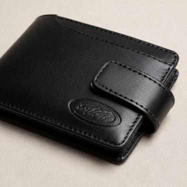 Imagem de Carteira Masculina Couro PU Resistente Porta Cartão Externo e Removíve