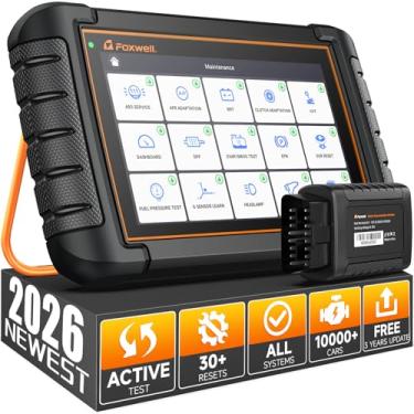 Imagem de Scanner FOXWELL 2026 NT809BT OBD2 Ferramenta de diagnóstico com mais de 30 redefinições, todos os sistemas, ferramenta de digitalização bidirecional para todos os veículos, CAN-FD, autenticação