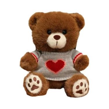 Imagem de Urso De Pelúcia Com Coração De 20cm Para Meninos E Meninas, Bonecos De