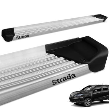 Imagem de Estribo Lateral Strada 2021 a 2025 Aluminio Natural A3