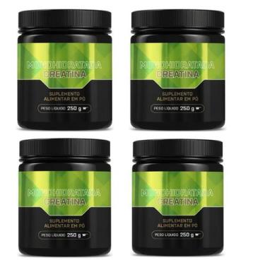Imagem de Kit Creatina Monohidratada Growth 1kg  4 Potes de 250g Cada