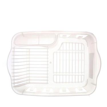 Imagem de Escorredor de Louça Plástico Grande Transparente Sanremo