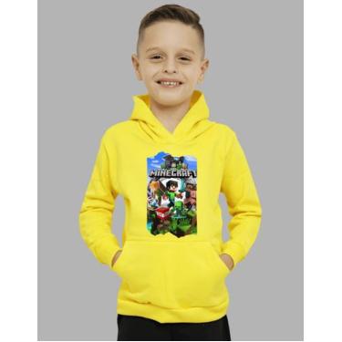 Imagem de Moletom Agasalho Minecraft Infantil Blusa De Frio Gamer - MB Sport, Am