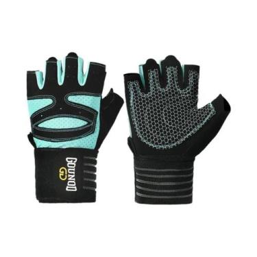 Imagem de Luvas Femininas Respiráveis antiderrapantes De Meio Dedo Para Academia