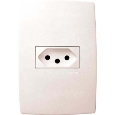 Imagem de Tomada de Embutir Linha Pial Plus, 2 Pinos + Terra Horizontal, 615081,