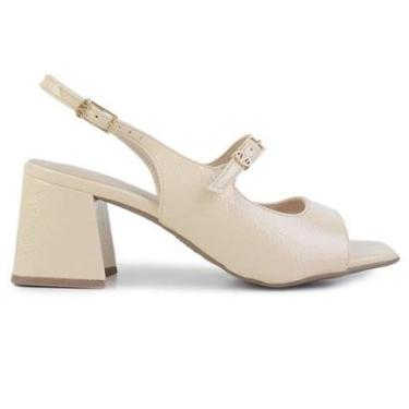 Imagem de Sandália Feminino Via Marte Bege Verniz - 100-013-01-Feminino