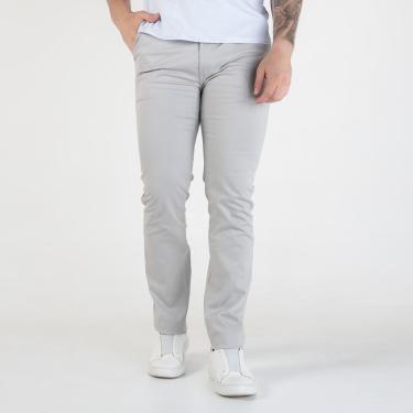 Imagem de Calça Sarja Ellus Slim Cinza Claro-Masculino