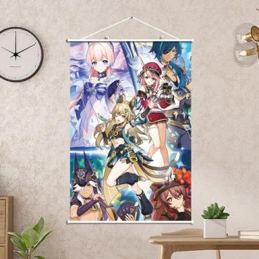 Imagem de Pintura de arte de parede Genshin Impact Hu Tao Yanfei 40x60cm - taiyu