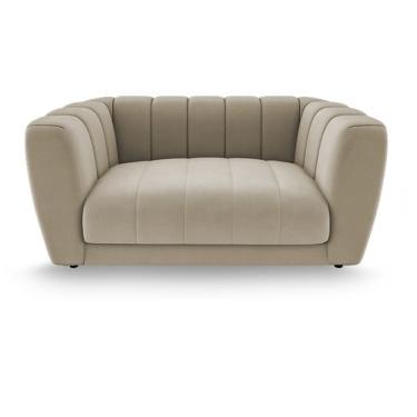 Imagem de Caminha Casinha Cães Gato Pet Mini Poltrona Meg Veludo Bege - Loja Sheep