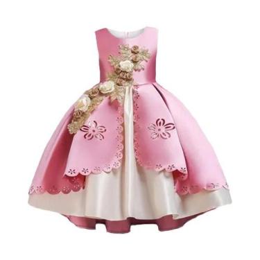 Imagem de Vestido Floral Para Meninas, Elegante Para Casamentos E Festas De Nata