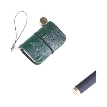 Imagem de Caderno De Viagem Ultra Mini Estilo Couro Retrô, 32 Folhas, 64 Páginas