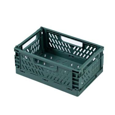 Imagem de Cesto Organizador Le em Plástico Verde Dobrável 22,2x14,7x9,3cm, UNICA