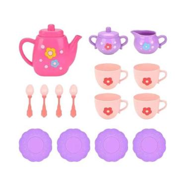 Imagem de Conjunto De Chá E Doces Para Meninas, Brinquedo De Cozinha Montessori 