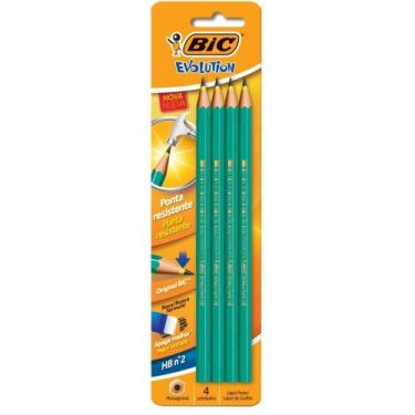 Imagem de Lápis Preto Sextavado Evolution 2hb S/Borracha - Bic