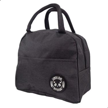 Imagem de Bolsa Térmica Fitness Marmita Viagem Necessaire Preto