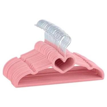 Imagem de Kit 50 Cabide Infantil Antideslizante Ultrafinos De Veludo - Mazzilli,