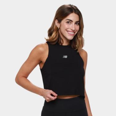Imagem de Regata New Balance Infinity Propel Feminina, Preto, GG