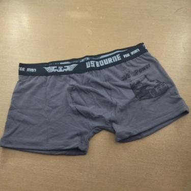 Imagem de Cueca Boxer Infantil Viscolycra Cor:Cinza ChumboTamanho:M - Saulo Ling