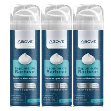 Imagem de Kit Espuma de Barbear Above Fácil Deslize 200ml C/03