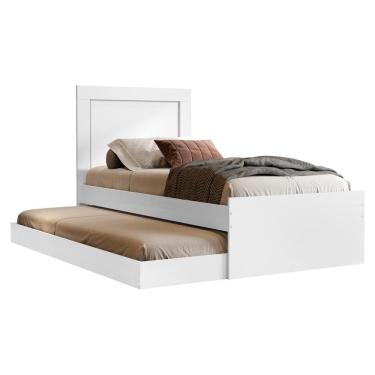 Imagem de Bicama Cama Solteiro Com Cama Auxiliar MDF Luara Decmade