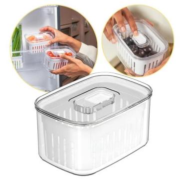 Imagem de Organizador de Geladeira 0,65L com Cesto Clear Fresh Ou
