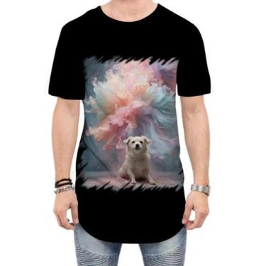 Imagem de Camiseta Longline Cachorro Explosão de Cores Hipnotizante 2 - Kasubeck