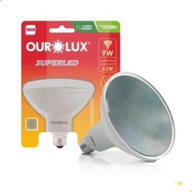 Imagem de Lampada Led Par30 9w Bivolt E27 3000k Luz Branco Quente - Ourolux, Biv