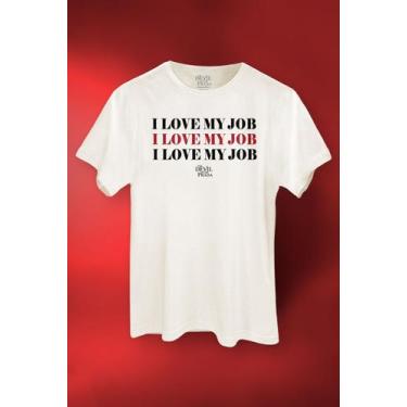 Imagem de Camiseta O Diabo Veste Prada I Love My Job - Piticas, G2, Off white