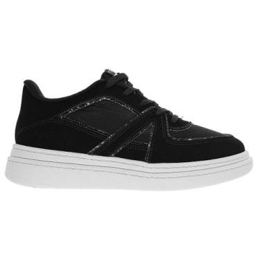 Imagem de Tênis Casual Feminino Moleca Ana Castela 5816.108 Preto, Preto, 36
