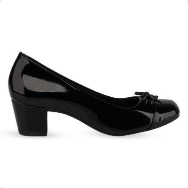 Imagem de Sapato Feminino Mocassim Casual Trabalho Lilha Shoes 1682, Preto verni