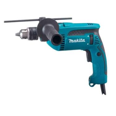 Imagem de Furadeira de Impacto Makita HP1640X2, 1/2P, 760W, Preto/Azul, 220V