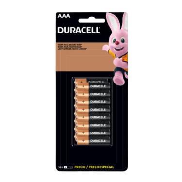 Imagem de 16 Pilhas Alcalinas Aaa Palito Duracell