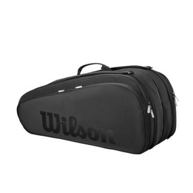 Imagem de Raqueteira Wilson Noir Tour X12 Preta, Preto