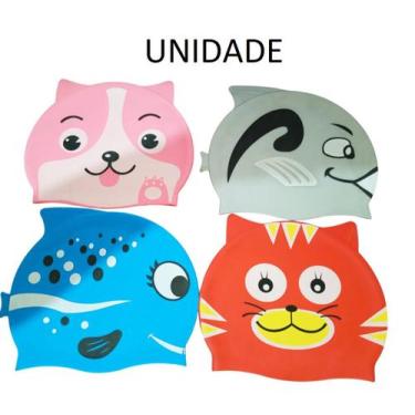 Imagem de TOUCA PARA NATAÇÃO INFANTIL 20cm CORES unidade - QFESTA, Cinza